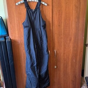 Black Snow Bib Overalls